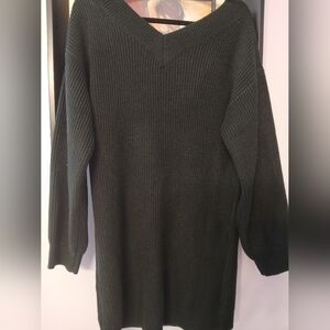 SHEIN BLACK SWEATER DRESS